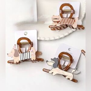 Cute Animal Hair Clips set 3 pieces Hair accessories